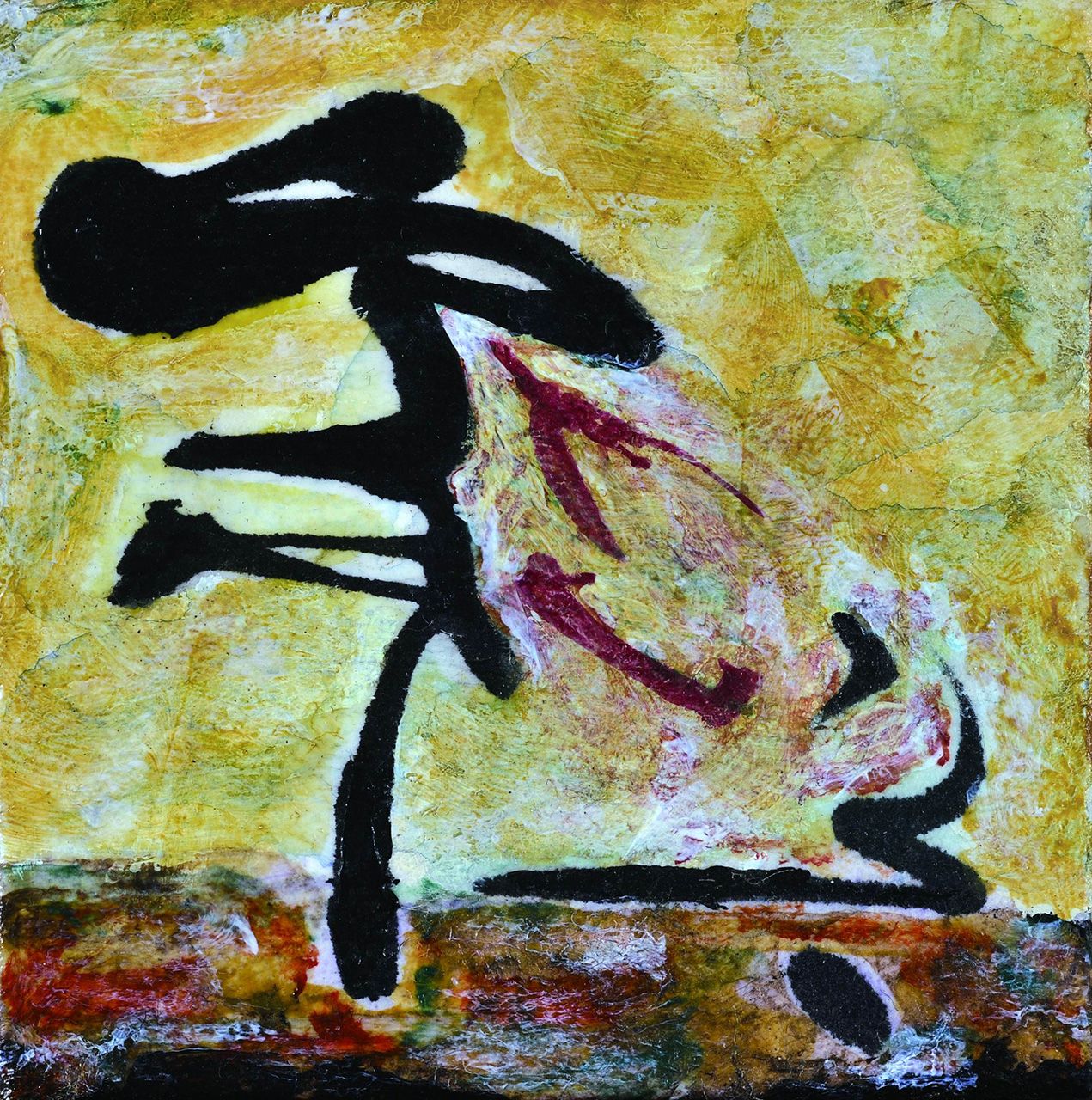 《片段4》8×8cm布面油画2012年