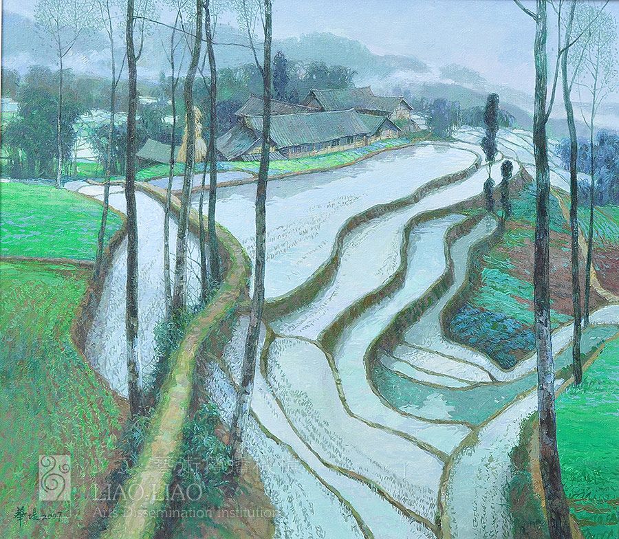 7  《远去的田园》  85×75cm