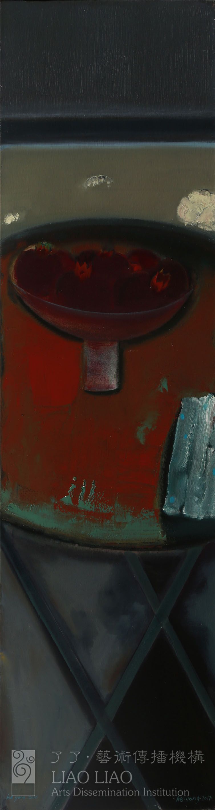 《红桌》40×150cm