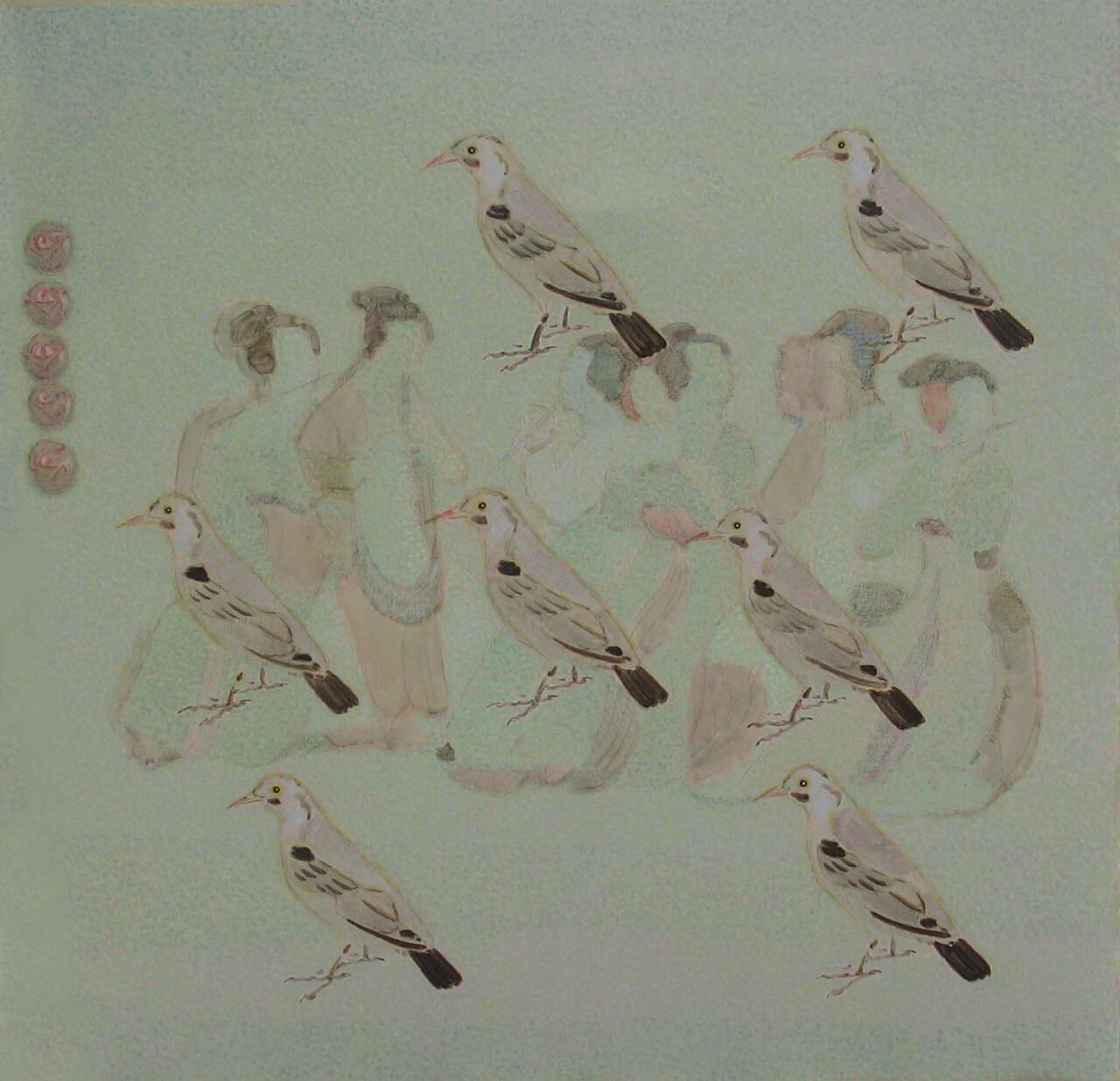 3《透》80×80cm布面油画2007年