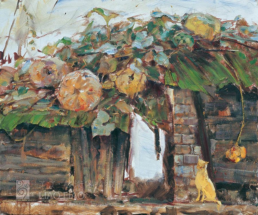 9  《瓜棚》  60×50cm