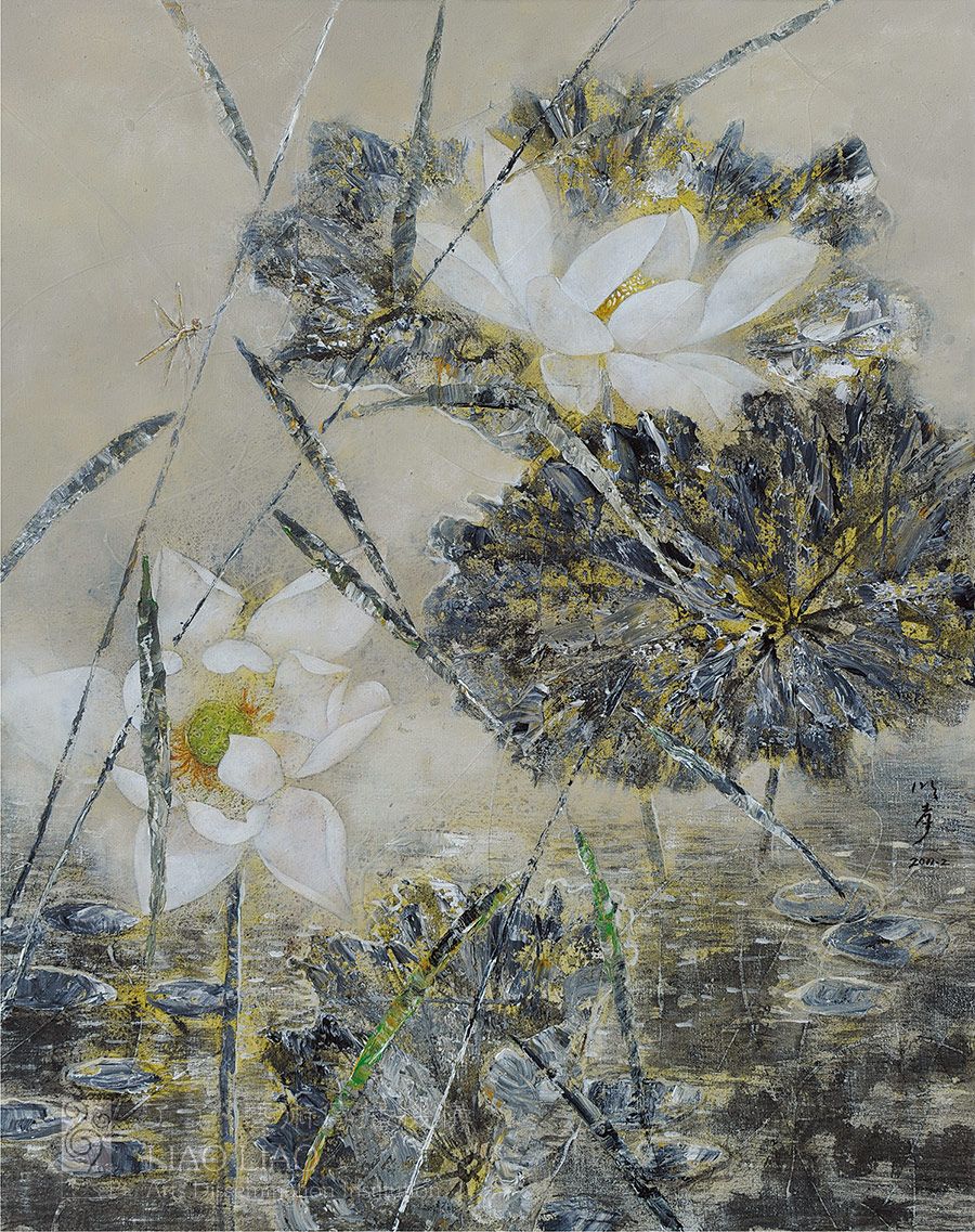 96  《莲》  80×100cm