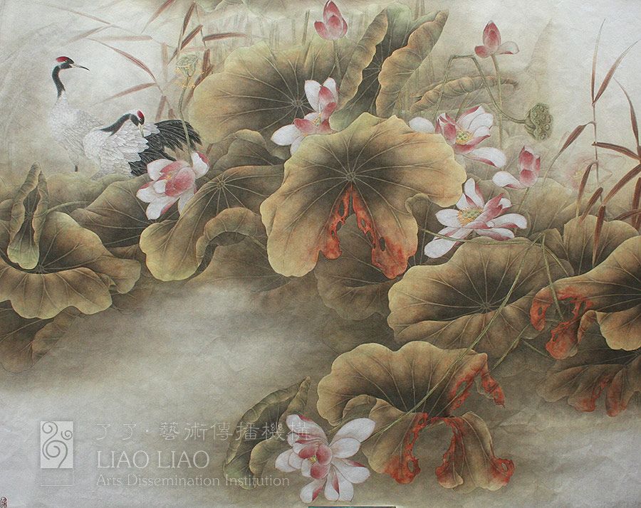 D21  《九莲图三》  158×124cm