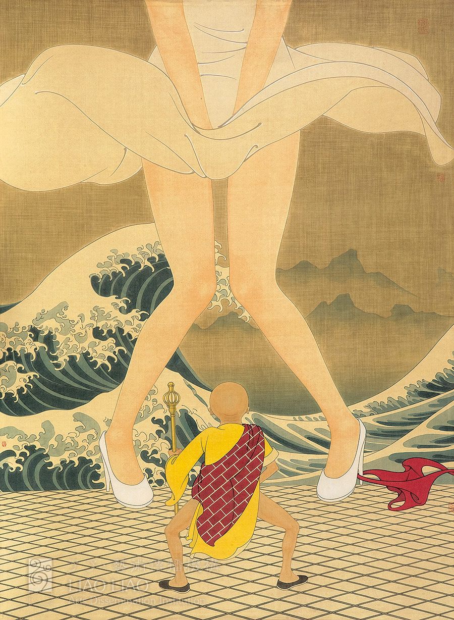 38  《隔岸观海之法海无边》  104×143cm