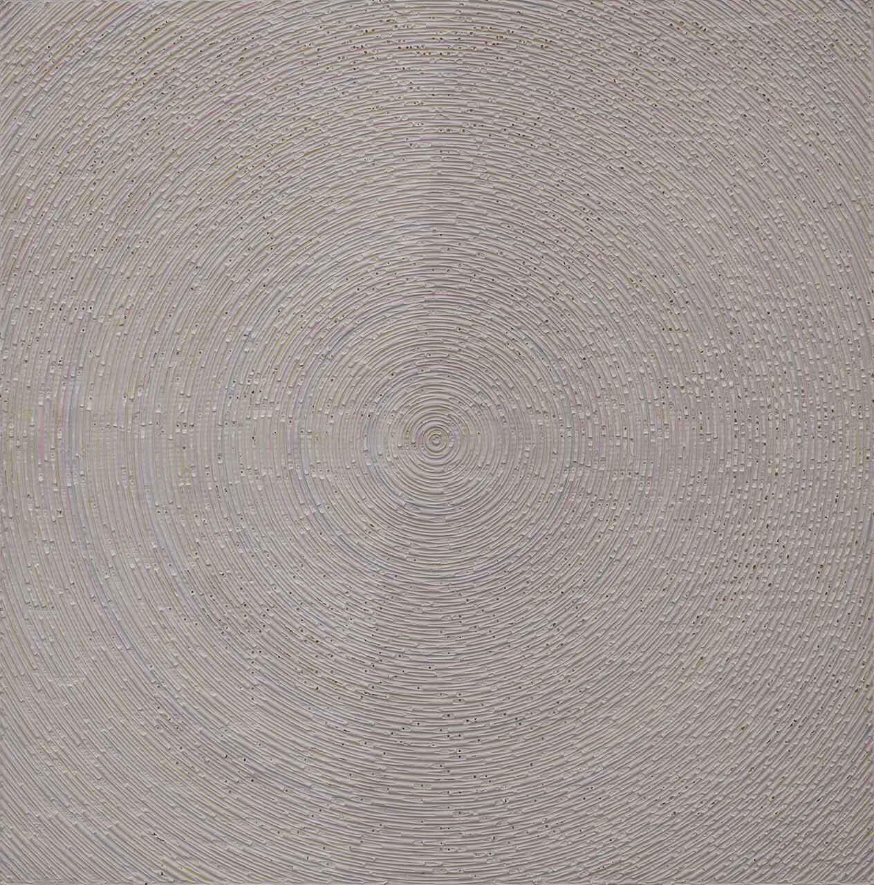 《界段-2》100×100cm2017年布面综合材料