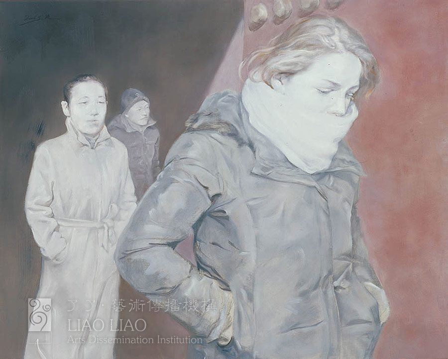 62  《北京游记·三女》  100×80cm