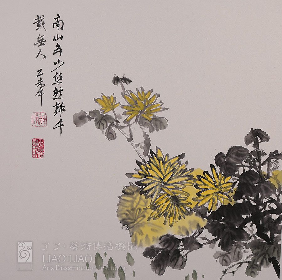 《菊花》 50x50cm