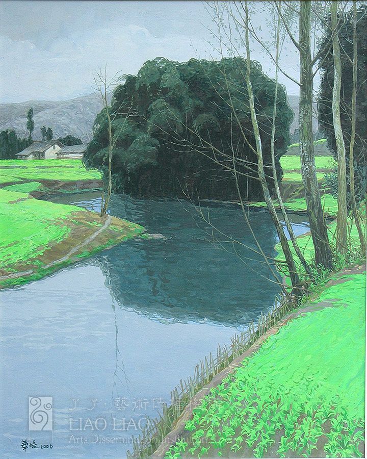 6  《远去的田园》  60×76cm