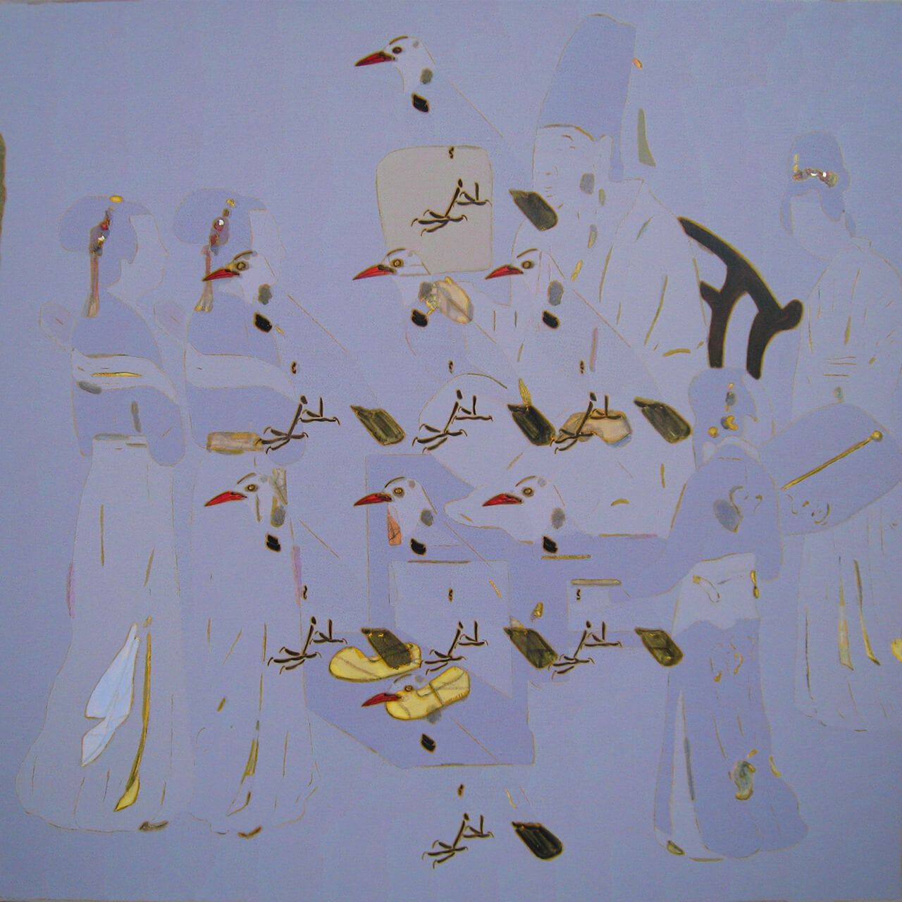 12《透-前 后 左 右》160×160cm布面油画2010年