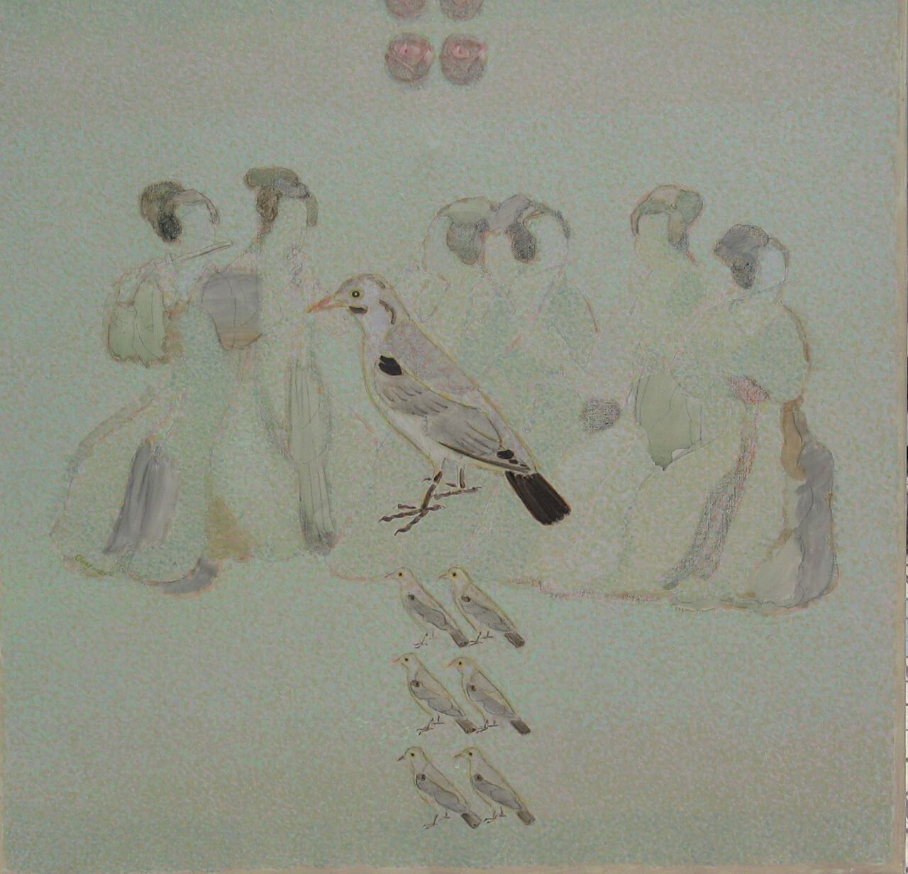 2《透》80×80cm布面油画2007年