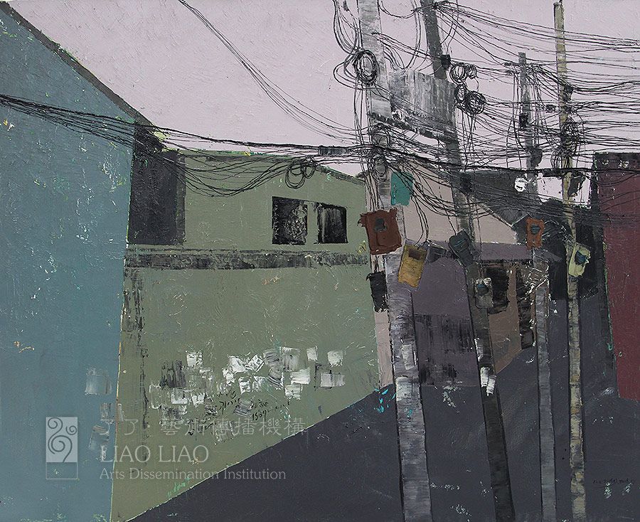 《老城线巷系列十九》150×120cm2016布面油画