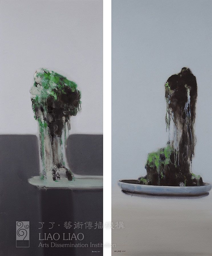 121-A-B  《石头记 》   60×150cm