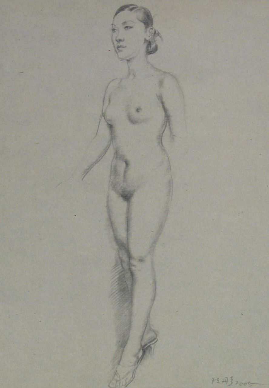 《素描》27×39cm纸本素描2004年 (2)