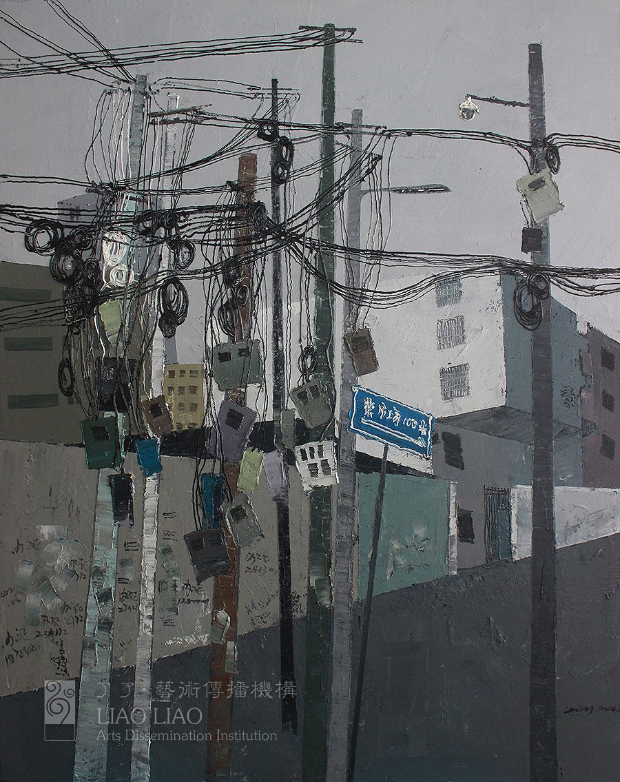 《老城线巷系列十》120×150cm2016布面油画