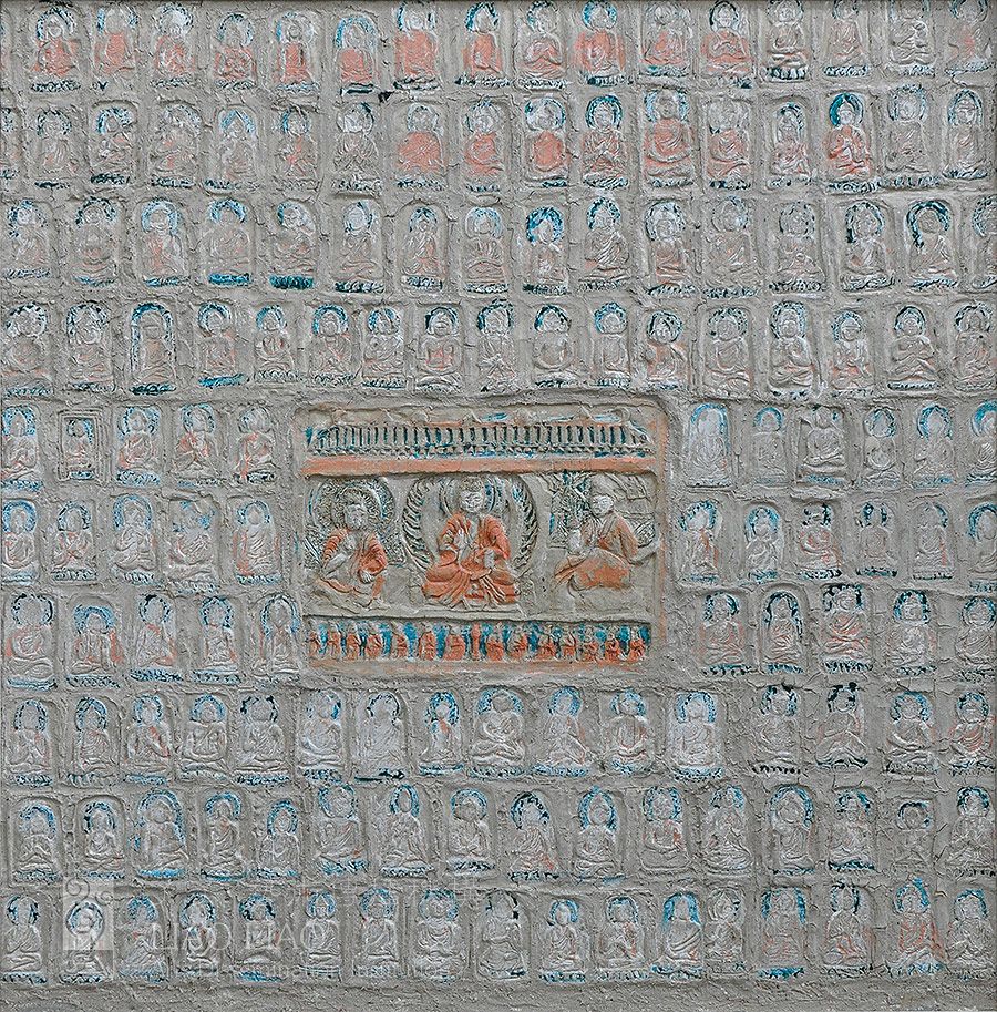 21  《佛语系列之十六》  100×100cm