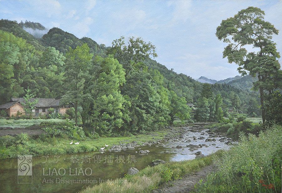 12  《绿色四月》  130×90cm