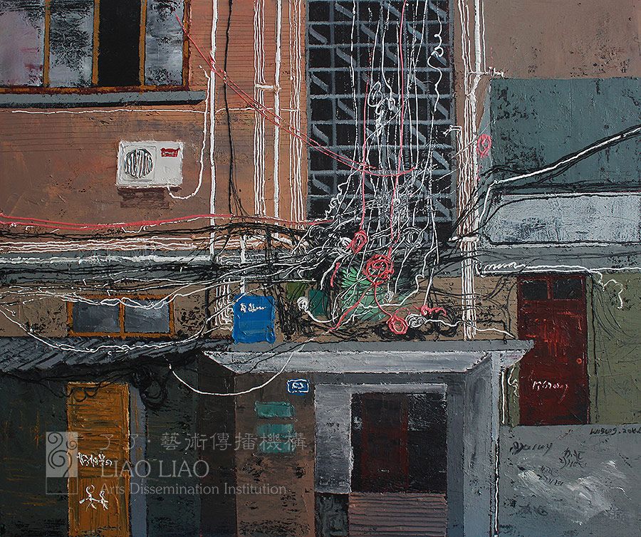 《老城线巷系列十三》120×100cm2016布面油画