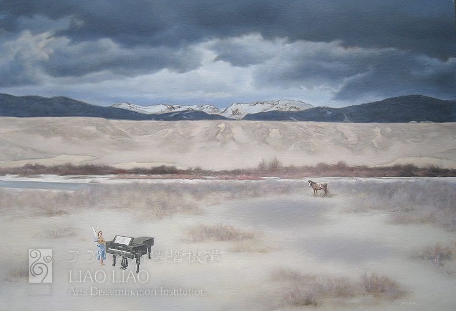 107  《乐圣所用钢琴在中甸》  130×89cm