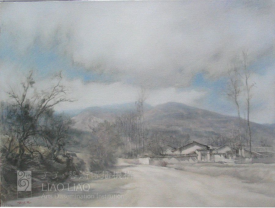 21  《昭觉进山路》  65×50cm